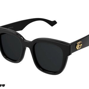 Gucci Black Sunglasses with Gold Accent